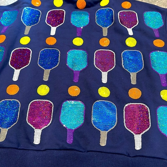 PICKLE BALL NWOT SWEATSHIRT VERY FLASHY SIZE M - Picture 8 of 13